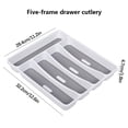 thumbnail image 3 of Vikakiooze 2023 Home Storage and Organization Classic Mini Silverware Tray 5-Compartments Kitchen Organizer BPA-Free, 3 of 9