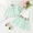 Green, variant on PatPat Baby Girl Dresses Long Sleeve Jacket and Floral Decor Mesh Panel Tank Dress Set, 3-6 Months