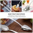 thumbnail image 2 of 6pcs Kids Spoons Baby Feeding Tools Baby Stainless Steel Feeding Spoons, 2 of 5