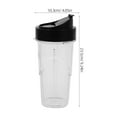 thumbnail image 2 of MLINS 1 Set Cup Replacement Smoothie Cup Part Plastic Cup Compatible For Oster Pro 1200w, 2 of 8