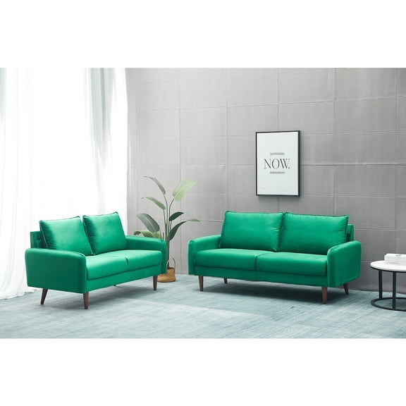 Kingway Jadier Velvet 2-piece Living Room Set