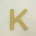 thumbnail image 1 of Package of 1, 8 Inch X 1/2" Thickness MDF Letter K in The Gotham Rounded Font, Thick, Upper Case for Art & Craft Project, Made in USA, 1 of 4