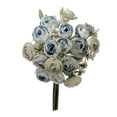 thumbnail image 2 of Luxcidy Artificial Flowers Roses Fake Flowers, Flower Balls for Wedding Centrepieces, Artificial Flowers for DIY Bridal Bouquets Faux Flowers Centerpieces for Table Home Decor(Blue), 2 of 6