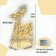 thumbnail image 4 of Decoración Navideña de Reno de Hierro con 30 Luces Led | Adorno Navideño a Pilas | Decoración Duradera para Exteriores, Ideal para Patio, Jardín, Porche, Ventana o Fiesta | Iluminación Blanca Cálida, 4 of 6