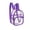 Purple, variant on Heavy Duty Transparent PVC Clear Backpack, Large Capacity Bag, Stadium Approved for Concerts/Work, Sports Games and Security Checks, Suitable for Travel and Daily Outdoor Use, 12*10*4in, Blue