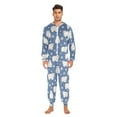thumbnail image 6 of joogoo Bear with Snow Unisex Adults Onesies Pajamas Jumpsuits L, 6 of 7