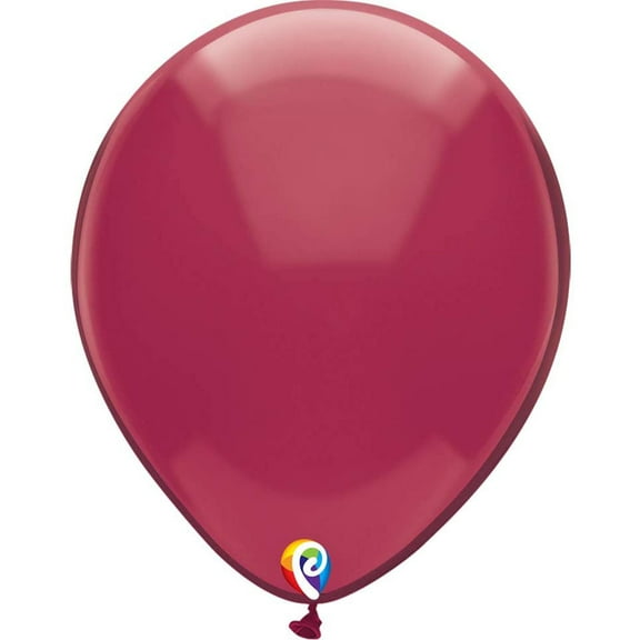 Funsational 12" Crystal Burgundy Latex Balloons, 50ct