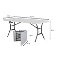 thumbnail image 4 of Mesa Lifetime Plegable Rectangular Blanco, 4 of 4