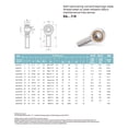 thumbnail image 2 of Unique Bargains SA6T/K 6mm Inside Dia 7.65KN Male Right Hand Rod End Bearing 2Pcs, 2 of 5
