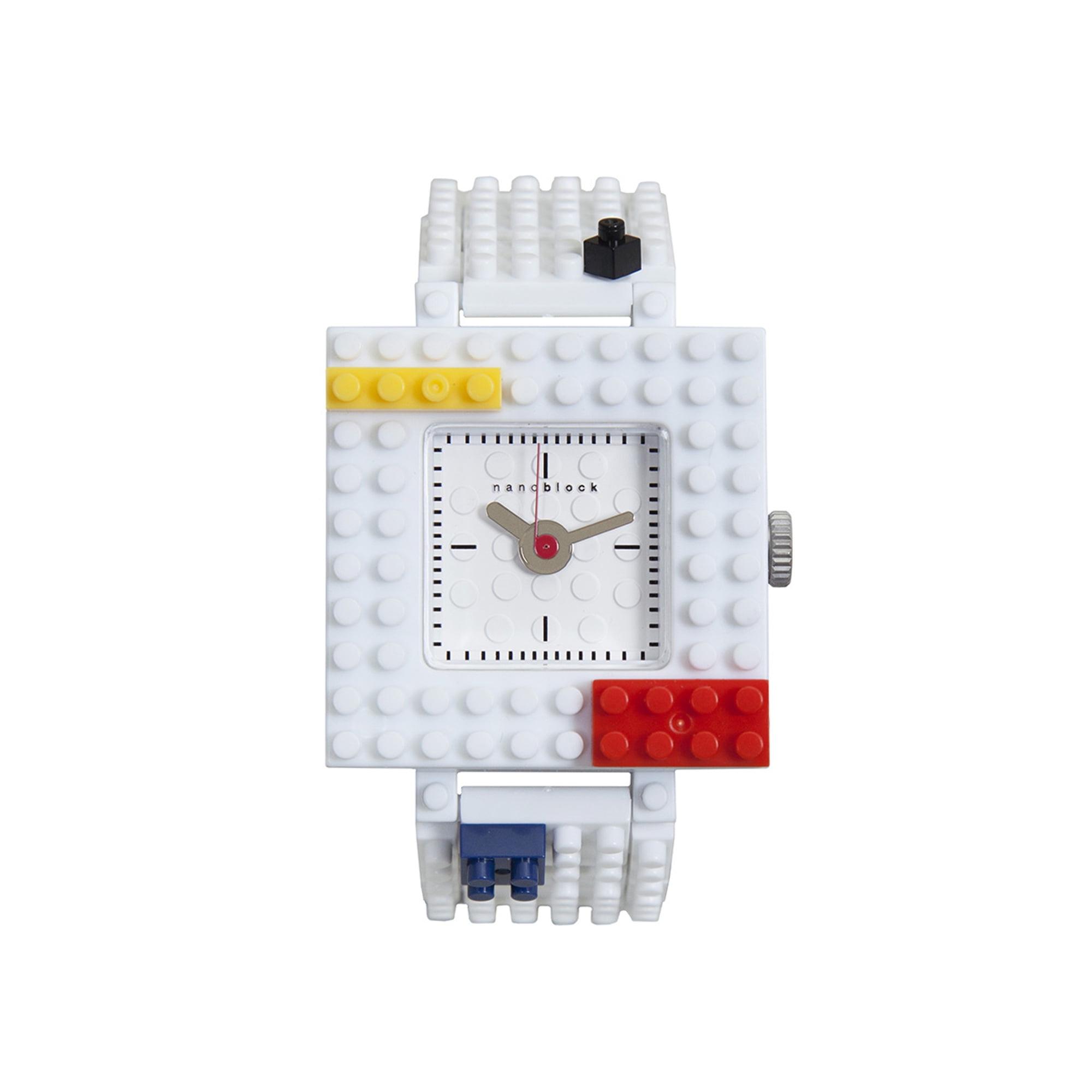Nanoblocktime Nano Squared Watch, White