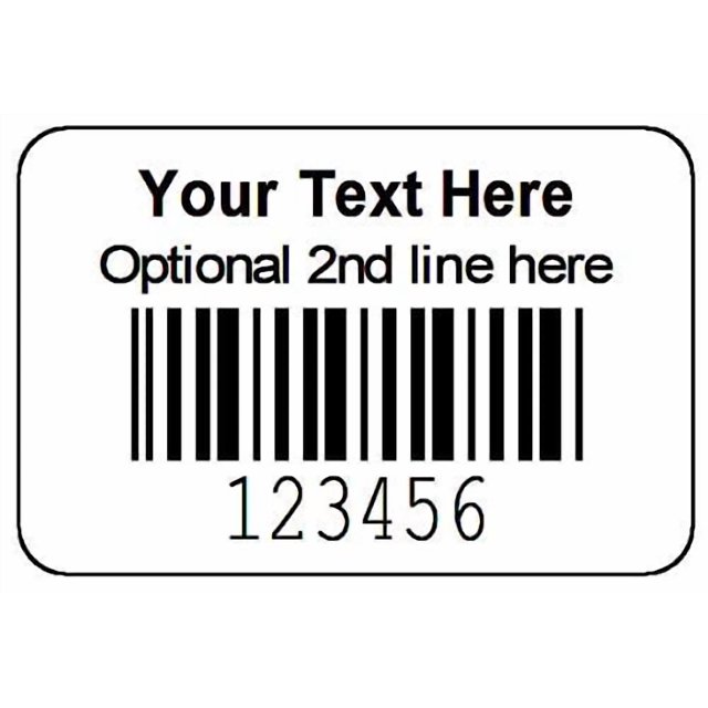 1000 Roll 1-1/2" x 1" Printed Serial Number Bar Code Labels - Sequential Barcode Stickers - Consecutive Number - Custom Printed