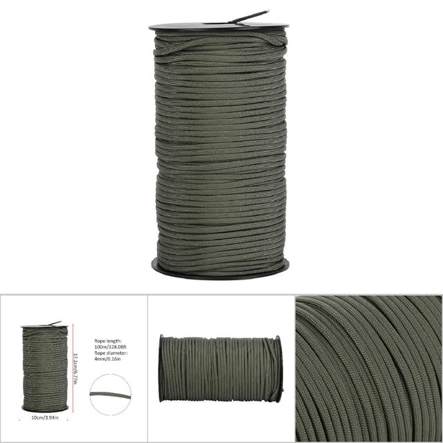 Parachute Cord, 7-Core Umbrella Rope Outdoor Rescue Rope, Polyester Tear- Parachute Cord, Rope Survival Cord For Rescue Hiking