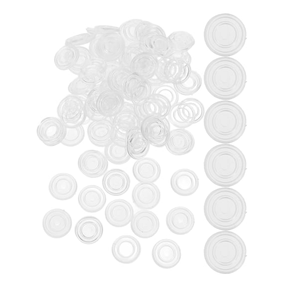 FENGGUIQU 100pcs PVC Furniture Caster Cups for Home , Extend Furniture & Floor Life, Non- Pads