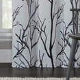 thumbnail image 4 of VCNY Home Kingdom Ivory Branch Grommet Blackout Curtain, 40" x 84", 4 of 5