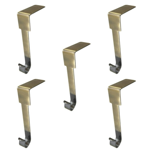 5 soportes para calcetines navideños, colgadores para calcetines de chimenea, colgadores de guirnaldas de metal. Estilo B