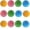 Multi-color, variant on Cat Foam Ball Cat Sponge Ball Toy Cat Soccer Ball Toy 12 Pack