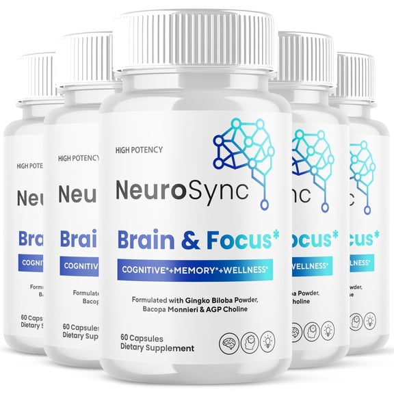 Neurosync Advanced Formula Brain Support Pills Maximum Strength Supplement Neuro Sync 300 Capsules