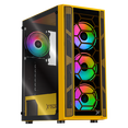 thumbnail image 1 of Gabinete XTREME PC GAMING Kronos Media Torre 4 Fan ARGB Amarillo CXTGSXYE, 1 of 6