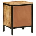 thumbnail image 5 of vidaXL Bed Cabinet with 2 Drawers 15.7"x13.8"x20.9" Solid Rough Wood Mango, 5 of 11