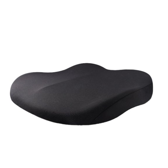 Black Car Seat Cushion, Comfortable & Orthopedic Memory Foam, Pressure Relief Pad for Driver Office Chair, Non-Slip Coccyx Support for Pregnant Women, 1Pcs