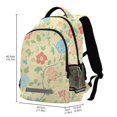 thumbnail image 2 of FORMRS Kids School Backpack Elementary Student Unisex Travel Bookbag with Reflective Stripes, Colorful Flower, 2 of 7