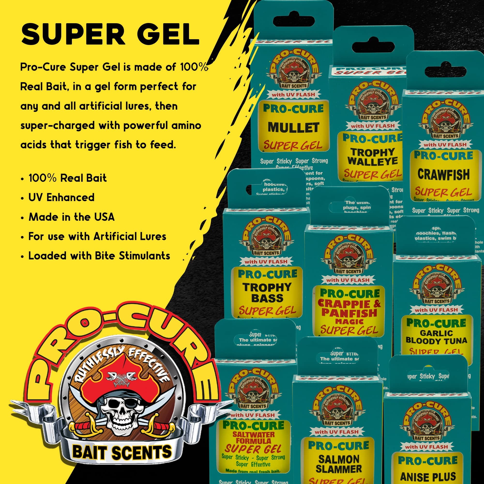 Attractant Pro Cure Super Gel - Leurre de la pêche