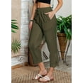 thumbnail image 5 of ZANKLEY Womens Casual Lightweight Drawstring Elastic Waist Pants with Pockets, S-XXL, 5 of 14