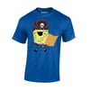SpongeBob SquarePants T-Shirt for Men - Halloween Pirate Graphic Tees S - 5XL