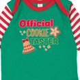 thumbnail image 4 of Inktastic Christmas Official Cookie Taster with Bell and Star Cookie Boys or Girls Long Sleeve Baby Bodysuit, 4 of 5