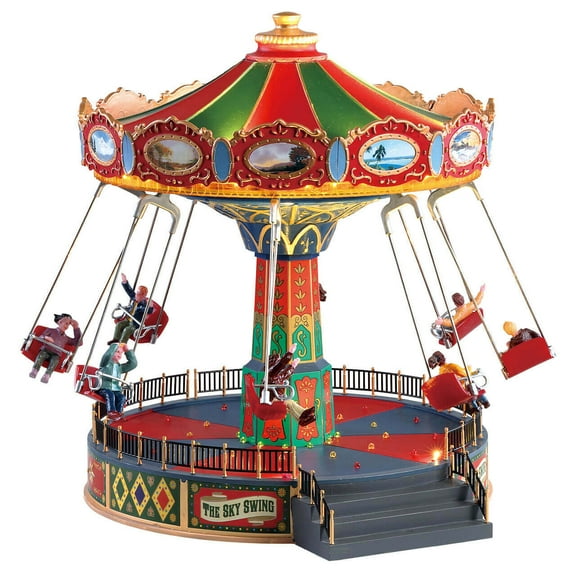 Lemax Carnival Multicolor Electronic Component Village Collection Sky Swing