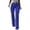 01 Blue, variant on Women's Straight Leg Dress Pants, Stretchy High Waisted Basic Solid Business Casual Trousers with Pockets