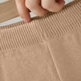 thumbnail image 4 of ATOGUTA Sweater and Pants Set for Women Long Sleeve Button Knit Pullover Sweater Top and Wide Leg Pants Sweatsuit Size 1T-8, Brown, 4 of 5