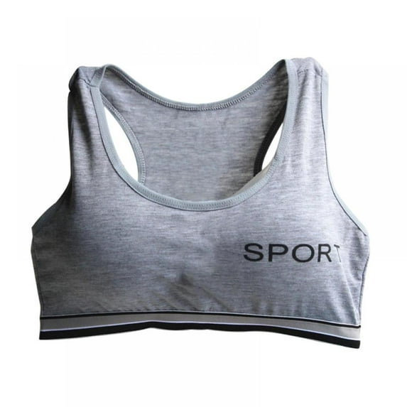 Girls Pull Over Cotton Racerback Sports Bra