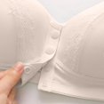 thumbnail image 4 of Ahuyic Summer Womens Bras,Plus Size Bras for Women,Women's Fixed Cup Front Button Bra Women's Plus Size No Steel Ring Bra Thin Cut Perforated Cup Breathable Bra, 4 of 4