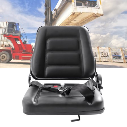 Universal Forklift Seat Fits For Clark Cat Hyster Yale Toyota Mitsubishi Black