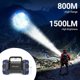 thumbnail image 2 of Farol de camping recargable LED de 1500 lúmenes, 8 modos de luz, color azul, 2 of 9