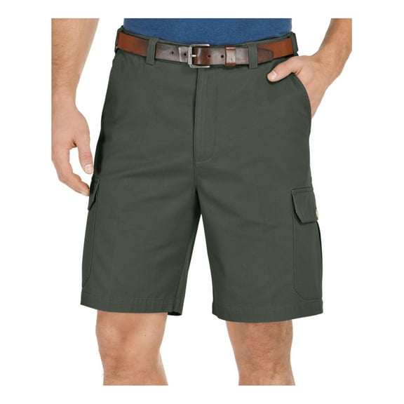 Geoffrey Beene Mens Extender Waist Casual Cargo Shorts