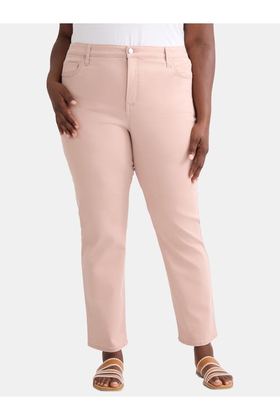 Women's Plus Size Straight Leg Skinny Jeans