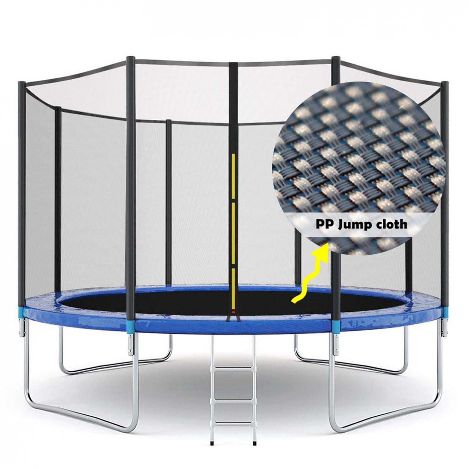 12 FT Kids Trampoline With Enclosure Net Jumping Mat And Spring Cover Padding 