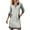 C-Grey476, variant on Women Dresses Casual Long Sleeve Quarter Zip Mini Dress Collared Striped Preppy Style Soft Tunic Dress With Pockets Stylish Dresses