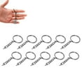 thumbnail image 1 of 10pcs DIY Key  With Chain Portable Metal Key Chain Eye Screw Jewelry Pendant Accessory, 1 of 8