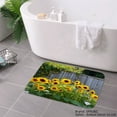 thumbnail image 3 of SPXUBZ Sunflower Garden Non Slip Flannel Floor Mat for Bathroom Kitchen Bedroom Decor 16x24 inch, 3 of 5