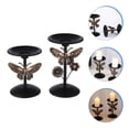 thumbnail image 3 of Shisuyan 2Pack Retro Candlestick Home Decor Metal Round Base Indoor Decor, 3 of 8