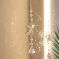 thumbnail image 3 of Crystal Light Catcher Prism Snowflake Wind Chime Hanging Christmas Sundrop (C), 3 of 7
