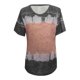 thumbnail image 5 of Pntutb - Camiseta de cuello redondo para mujer con diseño de bloques de color y teñido anudado (S-5Xl) Pntutb Pntutb-5614, 5 of 6