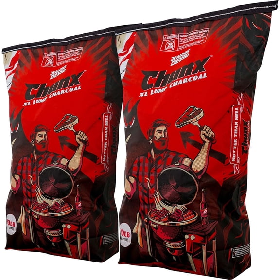 Jealous Devil All Natural Hardwood Lump Charcoal - 2 x 20LB