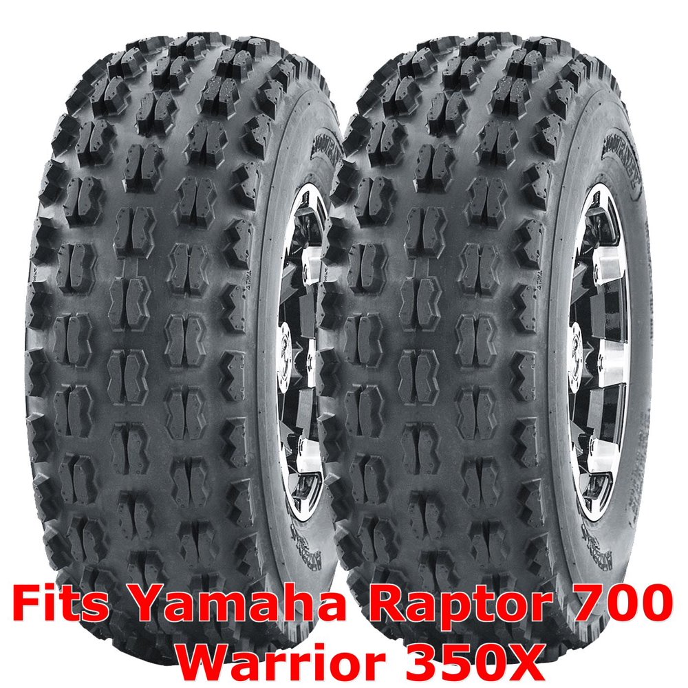 Yamaha Raptor 700 Warrior 350X ATV front tires set 22x710 22x7x10 GNCC