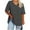 Gray, variant on AherBiu Plus Size Tops for Women V Neck Short Sleeve Basic Summer Tshirts Comfy Casual Loose Plain Tees