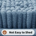 thumbnail image 6 of GoXteam Toilet Rug U-Shaped, Super Absorbent Chenille Bathroom Rugs and Strong TPR Non-Slip Backing for Toilet Rugs, Machine Washable, Bath Mats for Bathrooms, 20"x 20", Fog Blue, 6 of 7
