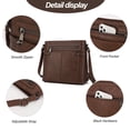 thumbnail image 5 of KouLi Buir Crossbody Purses for Women PU Leather Shoulder Bags Multi Pocket Medium Cross Over Bag, 5 of 6